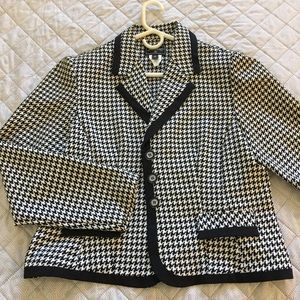 Black and White Houndstooth Blazer Size 16